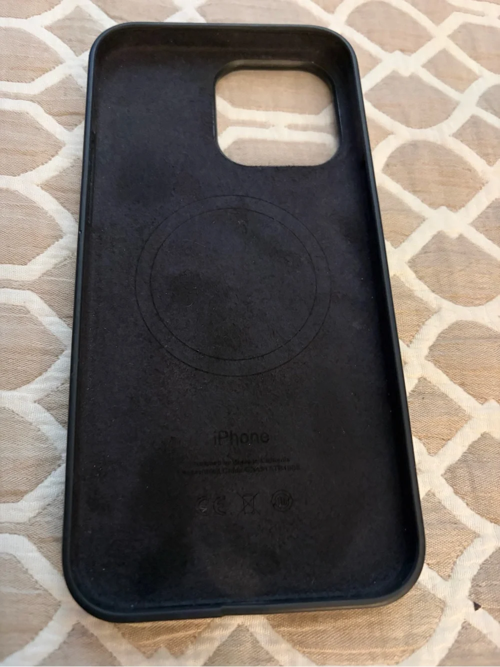 Apple 14 pro max  Black Silicone iPhone Case with Apple Logo